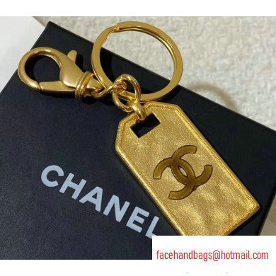 Chanel Vintage Logo Bag Charm Key Ring 2020