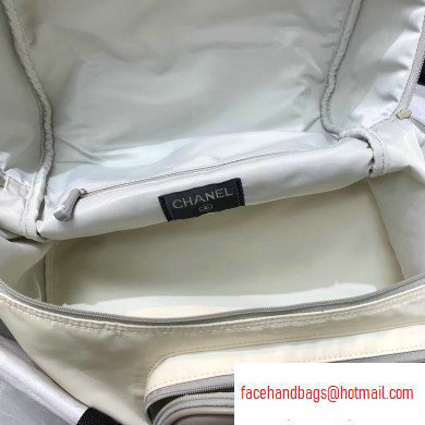 Chanel Vintage Sports Backpack Bag Black/White/Gray 2020