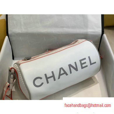 Chanel Vintage Sports Bowling Large Bag White 2020