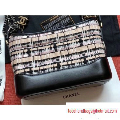 Chanel Woven Tweed Gabrielle Small Hobo Bag A91810 2020