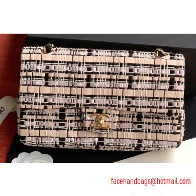 Chanel Woven Tweed Medium Classic Flap Bag 2020