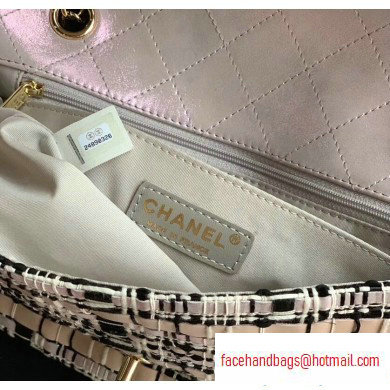 Chanel Woven Tweed Medium Classic Flap Bag 2020 - Click Image to Close