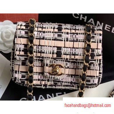 Chanel Woven Tweed Mini Classic Flap Bag 2020