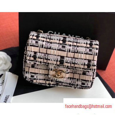 Chanel Woven Tweed Mini Classic Flap Bag 2020