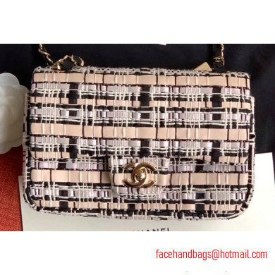 Chanel Woven Tweed Small Classic Flap Bag 2020 Chanel Woven Tweed Small Classic Flap Bag 2020