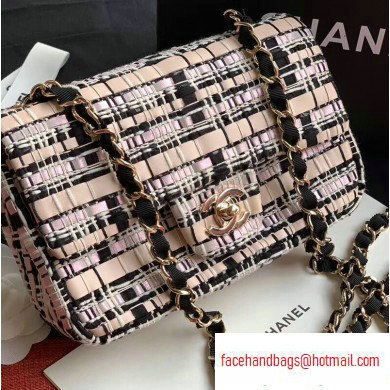 Chanel Woven Tweed Small Classic Flap Bag 2020