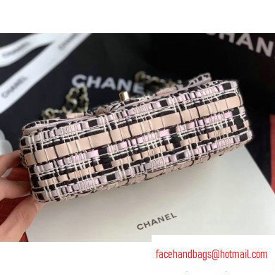Chanel Woven Tweed Small Classic Flap Bag 2020