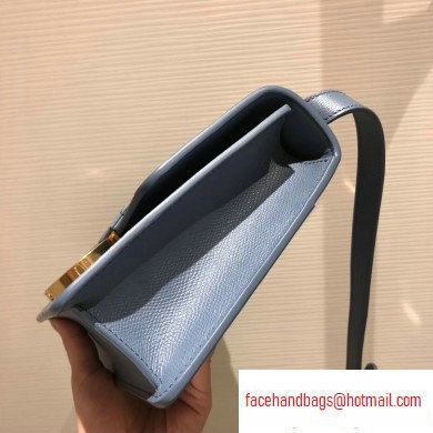 Dior 30 Montaigne Flap Bag in Grained Calfskin Denim Blue and CD Clasp 2020 - Click Image to Close