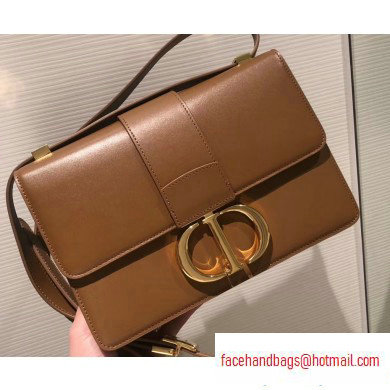 Dior 30 Montaigne Flap Bag in Smooth Calfskin Caramel and CD Clasp 2020