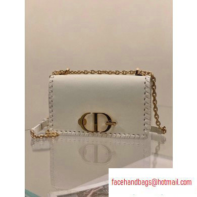 Dior 30 Montaigne Flap Chain Bag Braided Edge White 2020 - Click Image to Close