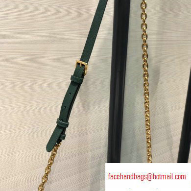 Dior 30 Montaigne Stamped Grain Calfskin Flap Chain Bag Green 2020 - Click Image to Close
