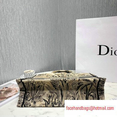 Dior Book Tote Bag in Embroidered Canvas Toile de Jouy Carnivora