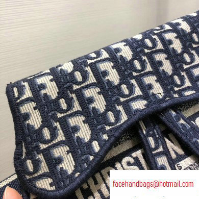 Dior Saddle Oblique Pouch Belt Bag Blue 2020
