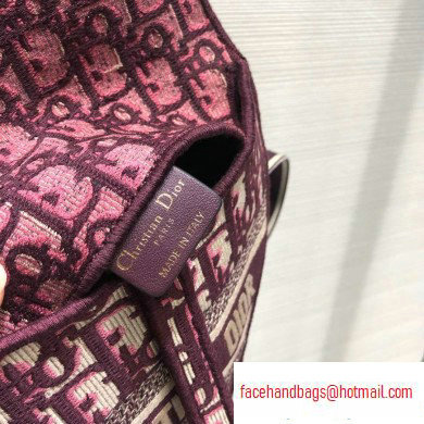 Dior Saddle Oblique Pouch Belt Bag Burgundy 2020