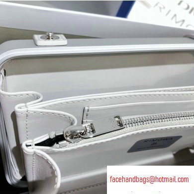Dior and Rimowa Aluminum Personal Clutch on Strap Bag Silver 2020 - Click Image to Close
