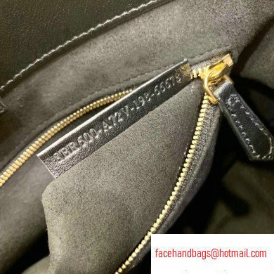 Fendi Calf Leather FF Tote Small Bag Black 2020