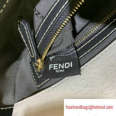 Fendi Canvas Embroidered FF Medium Baguette Bag White 2020 - Click Image to Close