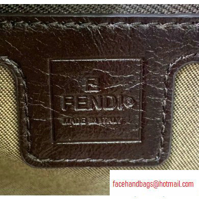 Fendi FF Motif Brown Fabric Vintage Shoulder Bag 2019
