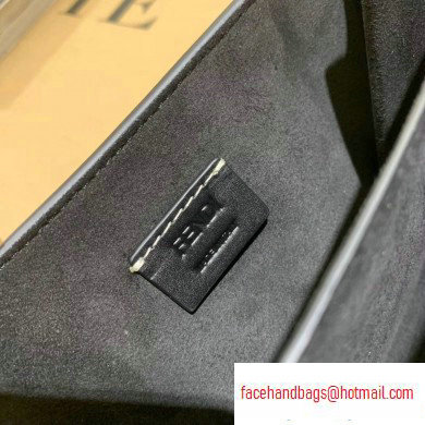 Fendi Leather FF Baguette Mini Shoulder Bag Black 2020 - Click Image to Close
