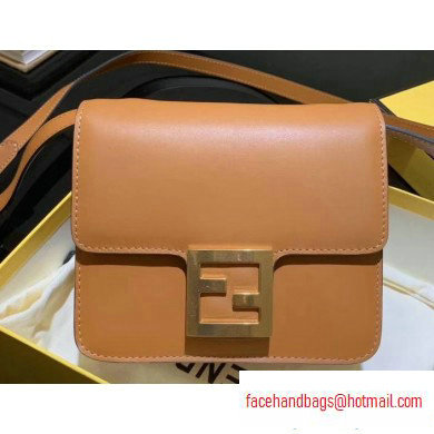 Fendi Leather FF Baguette Mini Shoulder Bag Brown 2020 - Click Image to Close