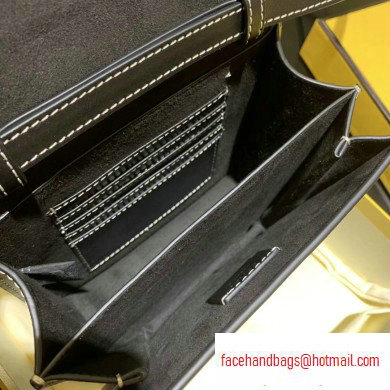 Fendi Leather FF Karligraphy Shoulder Bag Black 2020 - Click Image to Close