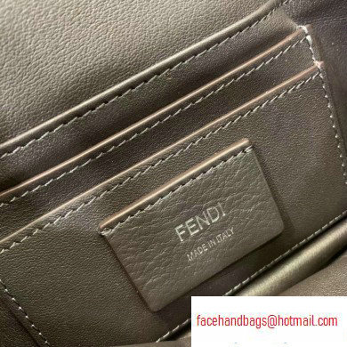 Fendi Prints On Sheepskin Mini Baguette Bag Brown 2020 - Click Image to Close