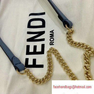 Fendi Vertical Wallet On Chain Kan U Mini Bag Baby Blue 2020 - Click Image to Close