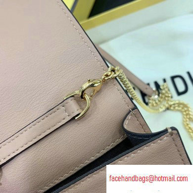 Fendi Vertical Wallet On Chain Kan U Mini Bag Beige 2020 - Click Image to Close