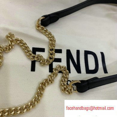 Fendi Vertical Wallet On Chain Kan U Mini Bag Black 2020 - Click Image to Close