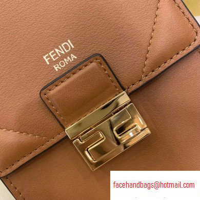 Fendi Vertical Wallet On Chain Kan U Mini Bag Brown 2020