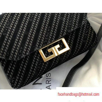 Givenchy Chain Mini Eden Bag in GIVENCHY 4G Velvet Black 2020