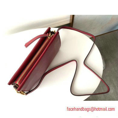 Givenchy Cross3 Bag in Grained Leather and Suede Burgundy 2020 - Click Image to Close