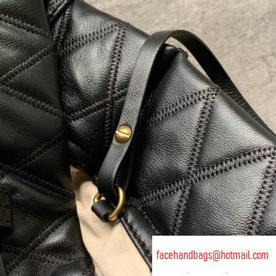 Givenchy Duo Shopper Tote Bag in Diamond Quilted Leather Black