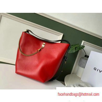 Givenchy GV Bucket Leather Bag Red - Click Image to Close