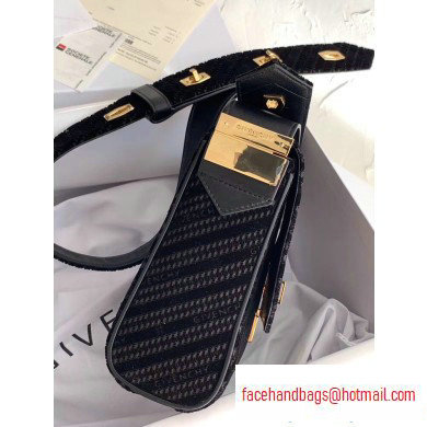 Givenchy Medium Eden Messenger Bag in GIVENCHY 4G Velvet Black 2020 - Click Image to Close