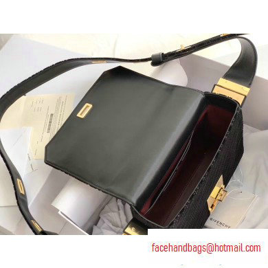 Givenchy Medium Eden Messenger Bag in GIVENCHY 4G Velvet Black 2020