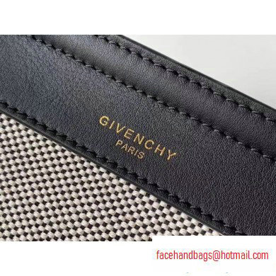 Givenchy Medium Whip Bag in Smooth Leather Black/Canvas White - Click Image to Close