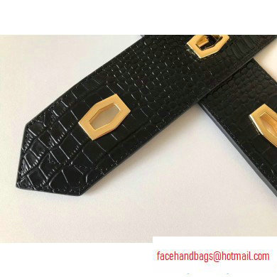 Givenchy Nano Eden Bag in Crocodile-effect Leather Black