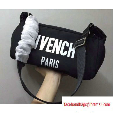Givenchy Nylon Bum Bag 9626 Black/White Logo - Click Image to Close