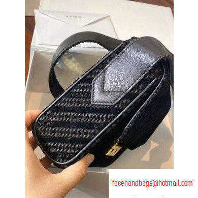 Givenchy Small Eden Messenger Bag in GIVENCHY 4G Velvet Black 2020