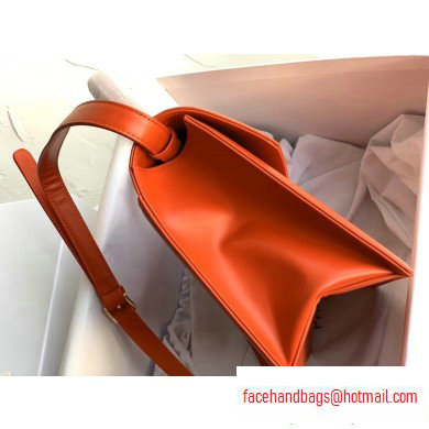 Givenchy Vintage Leather Shoulder Large Bag Orange