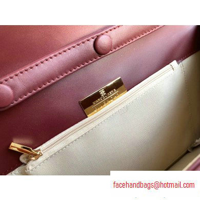 Givenchy Vintage Leather Shoulder Small Bag Burgundy - Click Image to Close