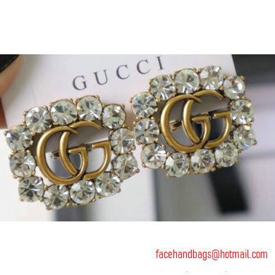 Gucci Crystal Double G Earrings 605779 - Click Image to Close