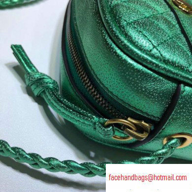Gucci Laminated Leather Mini Shoulder Bag 534950 Green 2020 - Click Image to Close