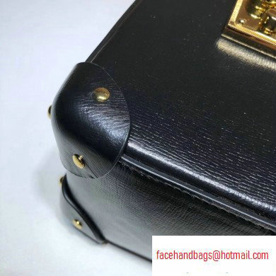 Gucci Padlock Small Bamboo Shoulder Bag 603221 Leather Black 2020
