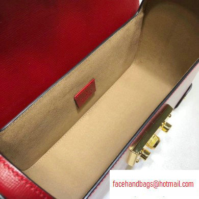 Gucci Padlock Small Bamboo Shoulder Bag 603221 Leather Red 2020
