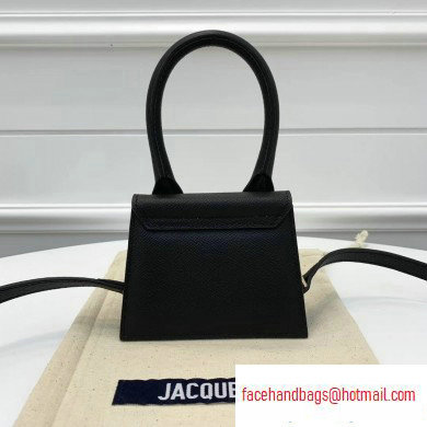 Jacquemus Grained Leather Le Chiquito Micro Bag Black - Click Image to Close