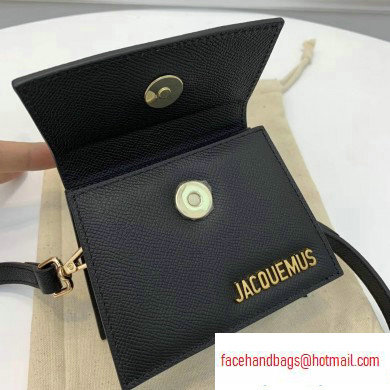 Jacquemus Grained Leather Le Chiquito Micro Bag Black