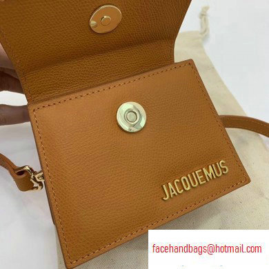 Jacquemus Grained Leather Le Chiquito Micro Bag Brown - Click Image to Close