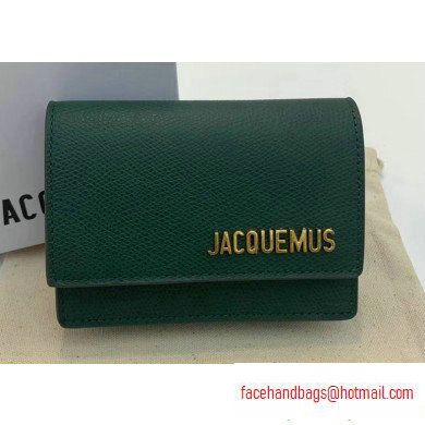 Jacquemus Leather La Ceinture Bello Belt Bag Dark Green